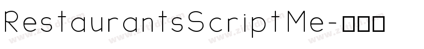 RestaurantsScript Me字体转换